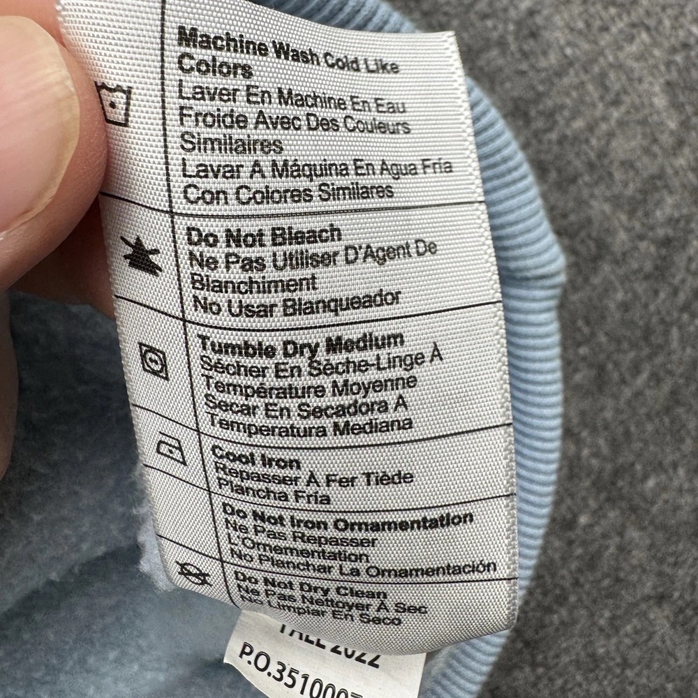 Carhartt Hoodie Sweatshirt Women's Sz Medium 8-10 Relaxed Fit Pullover Blue - Picture 7 of 15